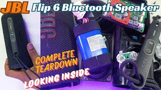 JBL Flip 6 Bluetooth Speaker Complete Teardown amp Looking Inside [upl. by Avevoneg634]