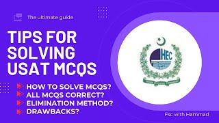 Tips Tricks amp Suggestions for solving MCQs correctly  Usat k Mcqs theek kese solve kre [upl. by Colton596]