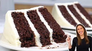 Chocolate Cake with Cream Cheese Frosting [upl. by Almeta25]