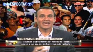 Las barras de animacion del futbol mexicano  David Faitelson [upl. by Marala187]