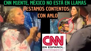 Increpan a reportera de CNN por faltar a la verdad [upl. by Anaujait]