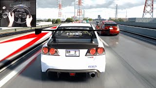 Honda Civic Type R FD2 10000 RPM Insane Sound  Assetto Corsa  Steering Wheel Gameplay [upl. by Eniamahs]