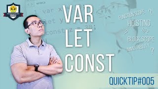 QuickTip 5  VAR LET amp CONST [upl. by Yllime]