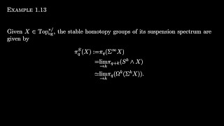 Sequential Spectra Part 3 Stable Homotopy Groups [upl. by Eedoj]