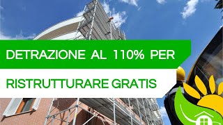 Bozza ECOBONUS al 110  come RISTRUTTURARE GRATIS ⚠️FORSE⚠️ 200 [upl. by Irma]