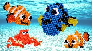 Disney Pixar BUSCANDO A DORY Aquabeads 🐠 Haciendo Manualidades con Amy Jo en DCTC [upl. by Tarfe]