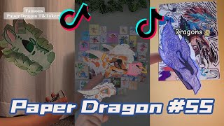 Dragon Puppet Crafts  Paper Dragon TikTok Compilation 55 [upl. by Nirehs340]