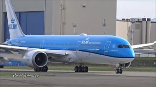 KLM 7879 Dreamliner PHBHC Reject TakeOff amp Test Flight  KPAE Paine Field [upl. by Al]