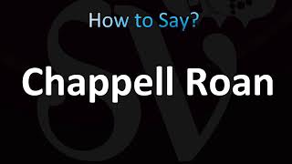 How to Pronounce Chappell Roan Correctly [upl. by Yesdnil]