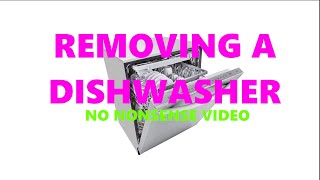 Removing an old dishwasher [upl. by Latihs]