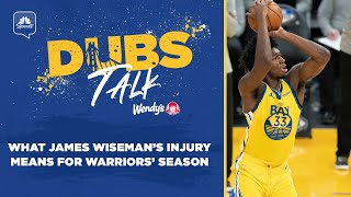 What James Wisemans injury means for Warriors season  Dubs Talk [upl. by Thibault131]