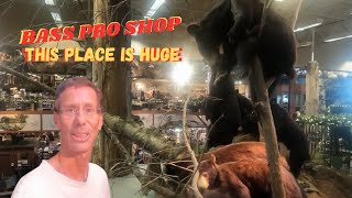 Bass Pro Shop This Place Is Huge Lets GO Fishing hunting shopping camping [upl. by Oludoet]