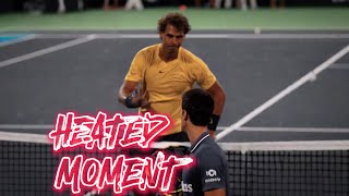 Vintage Nadal vs Djokovic TENSE Exchange [upl. by Doretta]