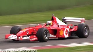 Ferrari F1 V10 vs V8 PURE Sounds [upl. by Ellerrehs]