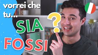 Uso del CONGIUNTIVO Italiano con il Condizionale vorrei che tu ita audio with subs [upl. by Ecinna833]