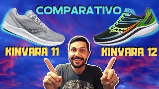 COMPARATIVO SAUCONY KINVARA 11 E 12 [upl. by Baptlsta]