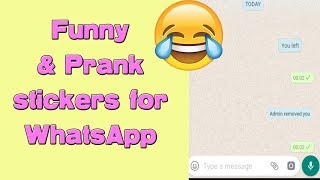 You left sticker and Admin removed you Funny WhatsApp stickers [upl. by Amaryllis785]