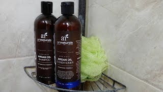 ArtNaturals ARGAN OIL Shampoo amp Conditioner  Review [upl. by Alicirp]