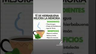 REMEDIOS CASEROS PARA EL HOGAR TÉ DE HIERBABUENA MEJORA LA MEMORIA TE remedioscaseros RECETAS [upl. by Ulysses643]