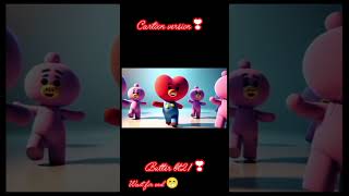 Bt21 vs BTS funny version on butter song cover ❤️ bts bt21 butter buttersong [upl. by Zetnas21]