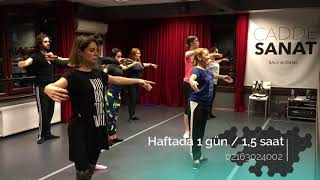 Yetişkin Bale  Cadde Sanat  Adult Ballet Class [upl. by Ordnajela400]