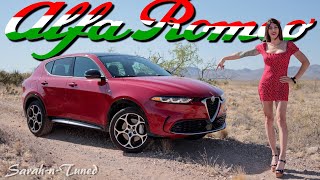 The new SPICY Baby Alfa Romeo  2024 Tonale Review [upl. by Ibson]