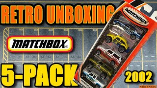 Retro Unboxing 2002 Matchbox 5Pack [upl. by Stalker]