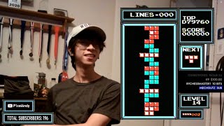 Going for level 255 in NES Tetris [upl. by Aneelas]