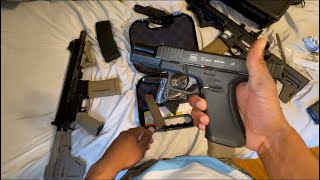 Glock 22 Gen 5 UnboxingReview With Fde 17rd Glock 40cal Mag [upl. by Esertap]