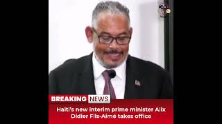 Desitdown NewsHaiti’s new interim prime minister Alix Didier Fils Aimé takes officedesitdownnews [upl. by Ailsa]