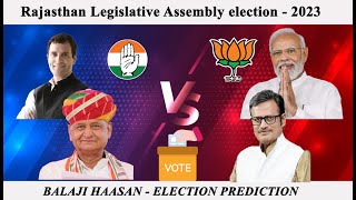 Rajasthan Legislative Assembly election2023 Balaji Haasan [upl. by Selrahc808]