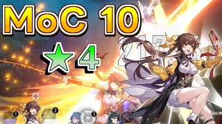 【崩壊スターレイル】10ラウンドクリアはいじめです。 星4忘却の庭10層 4Star Only v15 Floor 10  Honkai Star Rail [upl. by Akeber]