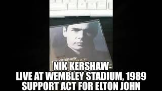 Nik KERSHAW quotThe Worksquot live audio 1989 supporting Elton John Wembley [upl. by Enyledam668]