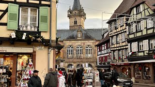 France Obernai  a typical village in Alsace on Christmas holidays amazing atmosphere [upl. by Hedges]