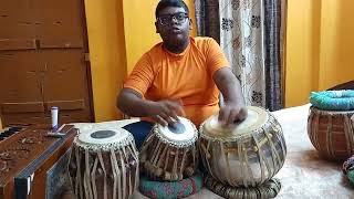 jotobar dekhi mago tabla cover by Sourav Ghosh [upl. by Ettezus]