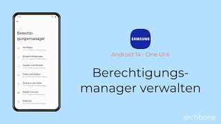 Berechtigungen im Berechtigungsmanager verwalten  Samsung Android 14  One UI 6 [upl. by Guillemette654]