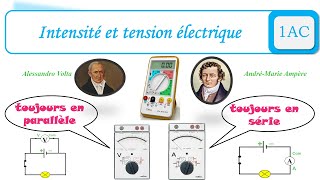 Intensité et tension électrique [upl. by Hsirrehc713]