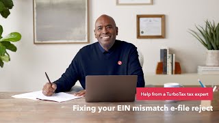 How to fix an EIN mismatch efile reject  TurboTax Support Video [upl. by Nollie]