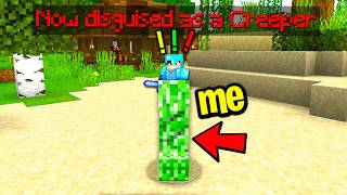 Trolling my new minecraft friend with a disguise plugin Minecraft Movie [upl. by Arreit]