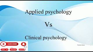 Applied psychology VS Clinical psychology in urdu hindi [upl. by June258]