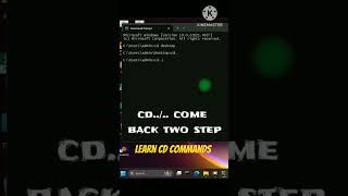 Learn CD Commands in Windows 11 Quick Tips shorts cmdtricks [upl. by Courtund310]