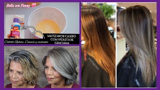 👆Matiza tu cabello y canas con Violeta de Genciana👌 NO🚫 lo pintes matizadorvioletadegenciana [upl. by Alliuqaj403]