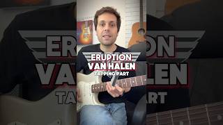 How to play Eruption tapping part by Van Halen guitar tapping tutorial [upl. by Sadick]