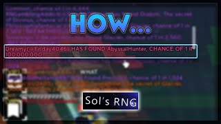 My Viewer Got Abyssal Hunter On Stream Sols RNG [upl. by Hijoung]