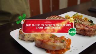 Recetas para Navidad  Lomito de cerdo con chutney de tomate de árbol [upl. by Robinette541]