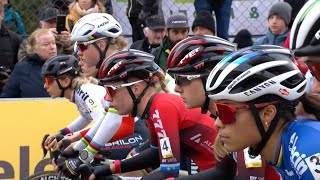 Cyclocross HeusdenZolder Women Elite 50fps 27 Dec 2023 [upl. by Aisiram]