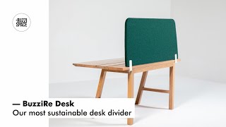 BuzziRe Desk  Our Most Sustainable Desk Divider [upl. by Franzoni]