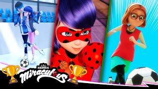 MIRACULOUS  🏆🏅 DEPORTES ⛸️⚽️  Compilación 2 🐞 Las Aventuras de Ladybug [upl. by Eiramait]