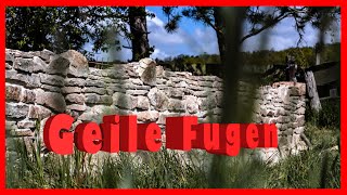 How to GEILE FUGEN in der NATURSTEINMAUER  schnelleinfach Pro Tip [upl. by Adrial587]