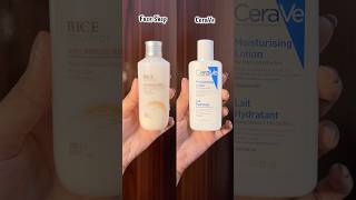 Hydration Test of Cerave vs Face Shop✨🎀 ashortaday shortvideo shortsindia skincareroutine for [upl. by Annaillil347]